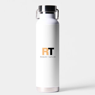 Monogrammed Two Tone Personalized Water Bottle