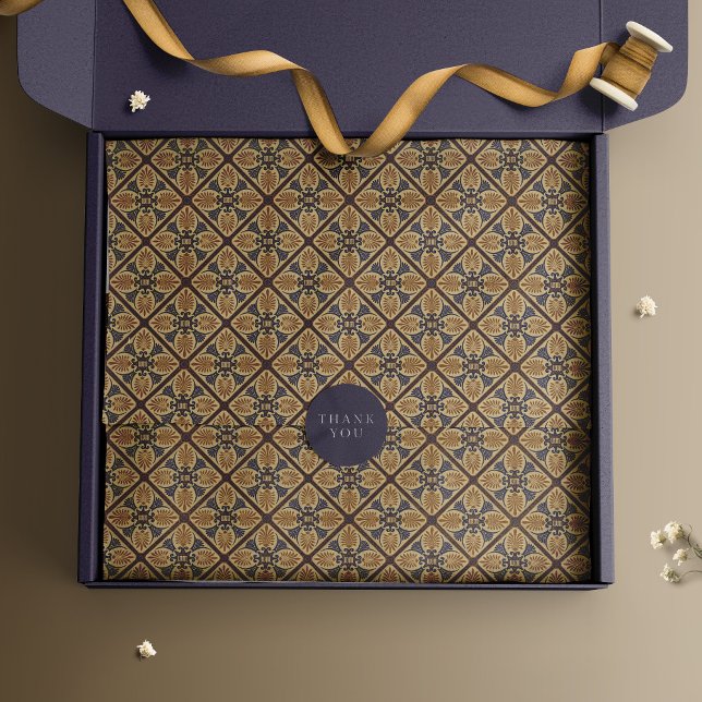 Monogrammed Vintage Primrose Art Nouveau Deco Tissue Paper (Creator Uploaded)