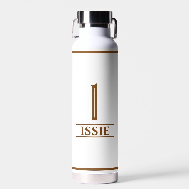 Monogrammed  water bottle (Front)