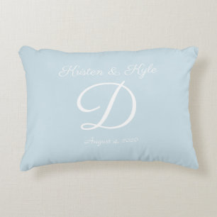 Monogrammed wedding gift Accent Pillow