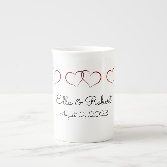 Monogrammed wedding or anniversary Specialty Mug (Front)