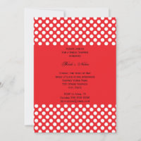 Monogrammed White and Red Polka Dot Bridal Shower