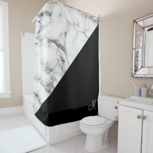 Monogrammed White Marble Stone