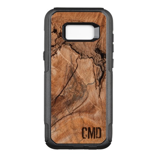 Monogrammed Wood Knots Texture OtterBox Commuter Samsung Galaxy S8+ Case