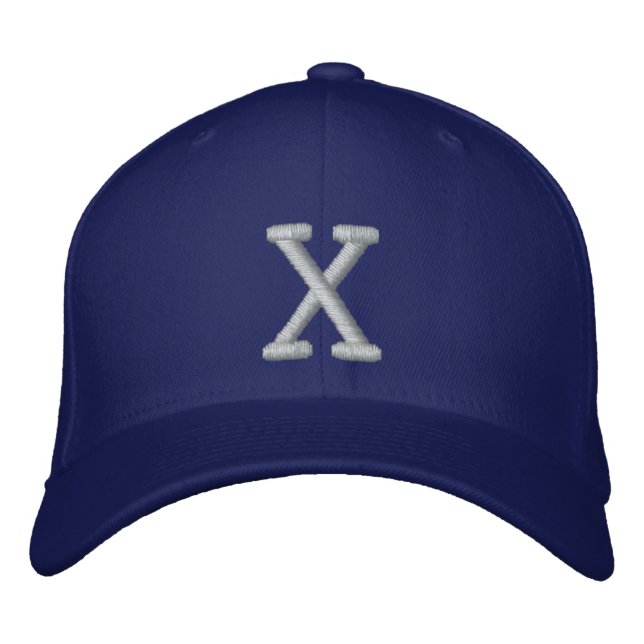 Monogrammed X Adjustable Cap (Front)