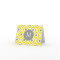 Monogrammed Yellow Grey Diamonds Ikat Pattern