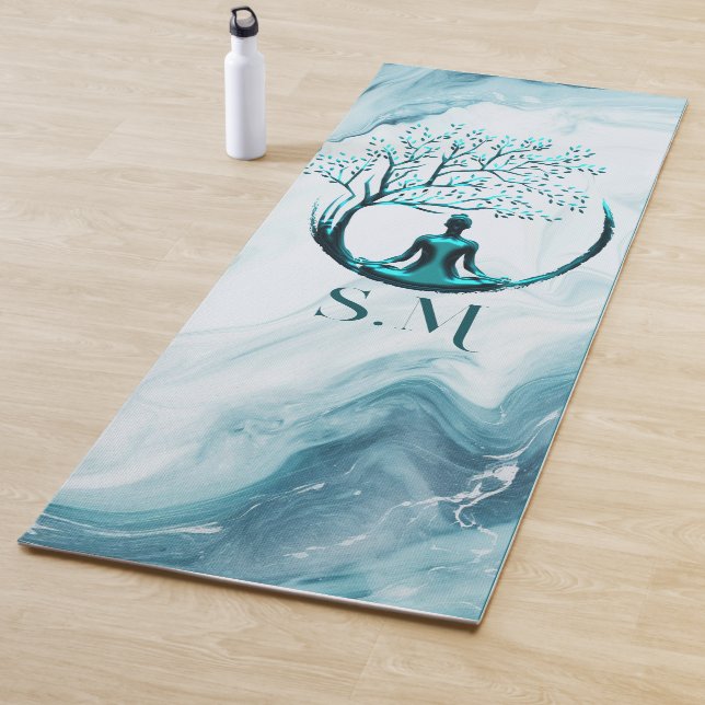 Monogrammed Yoga Mats With Monogram (In Situ)