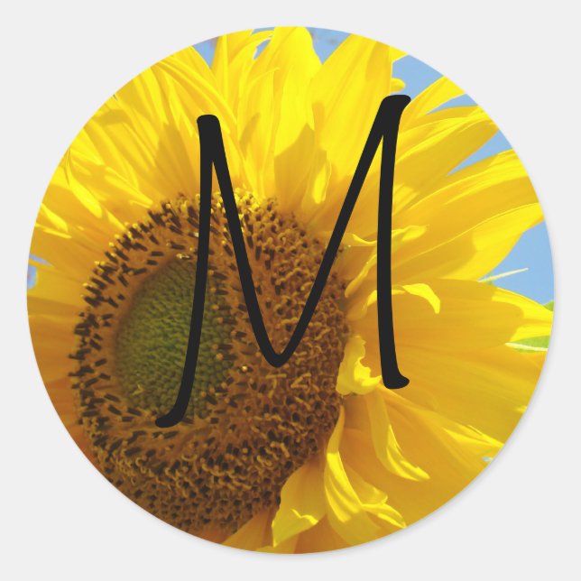 Monogrammes autocollants Enveloppe Sceaux Lettres  (Devant)