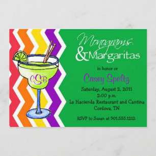 Monograms and Margaritas Invitation