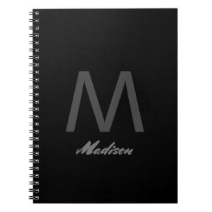 Monograms Bridesmaid Groomsmen Wedding Gift Favor Notebook