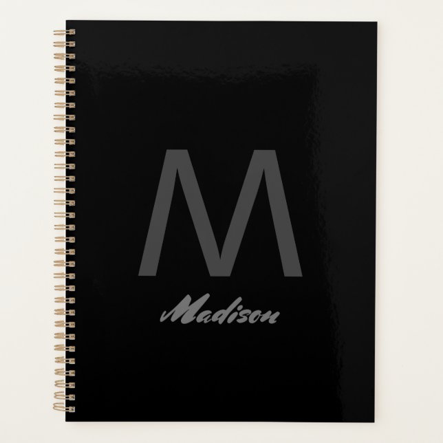 Monograms Bridesmaid Groomsmen Wedding Gift Favour Planner (Front)