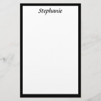 Monograms Custom Name Colour Black Borders Wedding