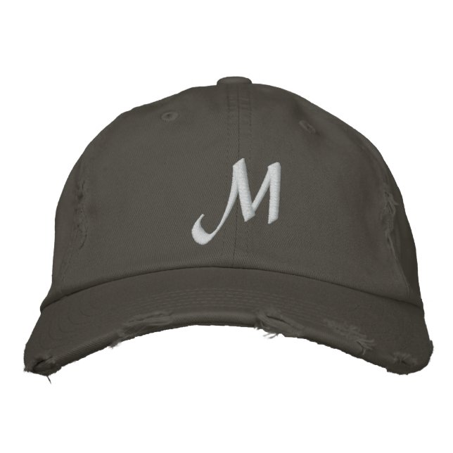 MONOGRAMS EMBROIDERED HAT (Front)