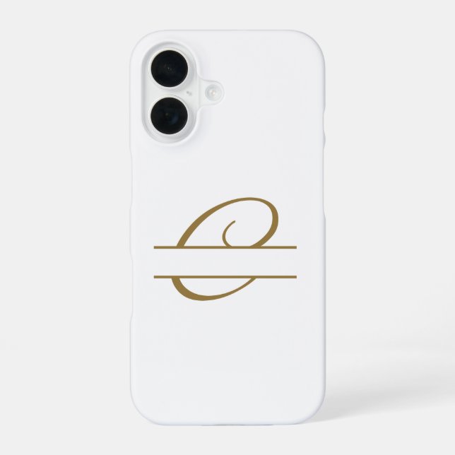 Monograms iPhone 16 Case (Back)