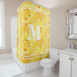 Monograms Name Yellow Floral White Vintage Rustic