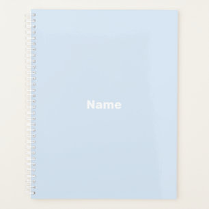 Monographie de nom personnalisé bleu clair minimal