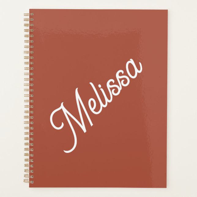 Monographie de script, couleur de terre cuite mode (Devant)