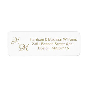 Monographie du couple mariage or Adresse de retour