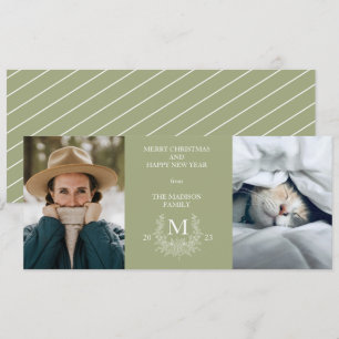 Monographie rustique Sage Green carte photo de vac