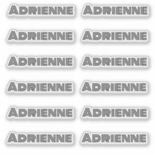 Monoline Big Letters Personalized Name