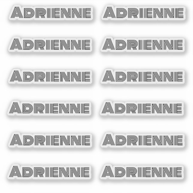 Monoline Big Letters Personalized Name (Front)