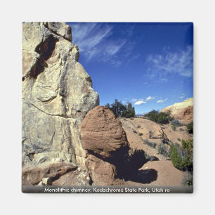 Monolithic chimney, Kodachrome State Park, Utah ro Magnet