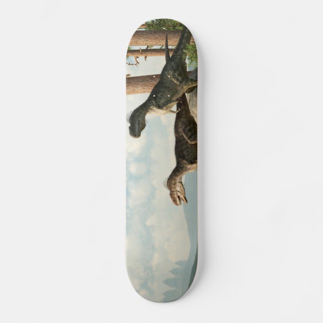 Monolophosaurs on the Hunt Skateboard (Front)