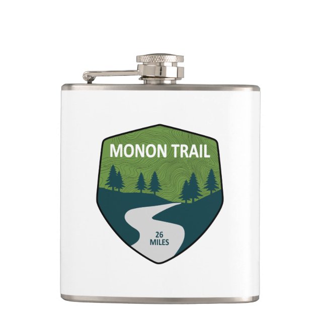 Monon Trail Hip Flask (Front)