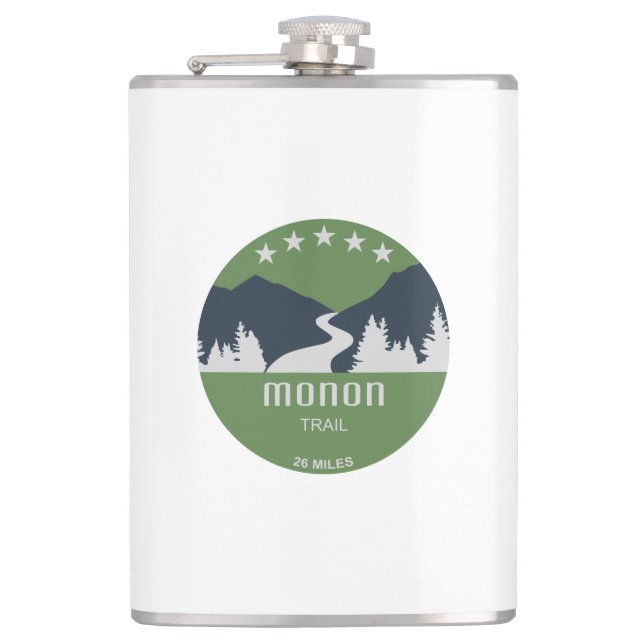 Monon Trail Hip Flask (Front)