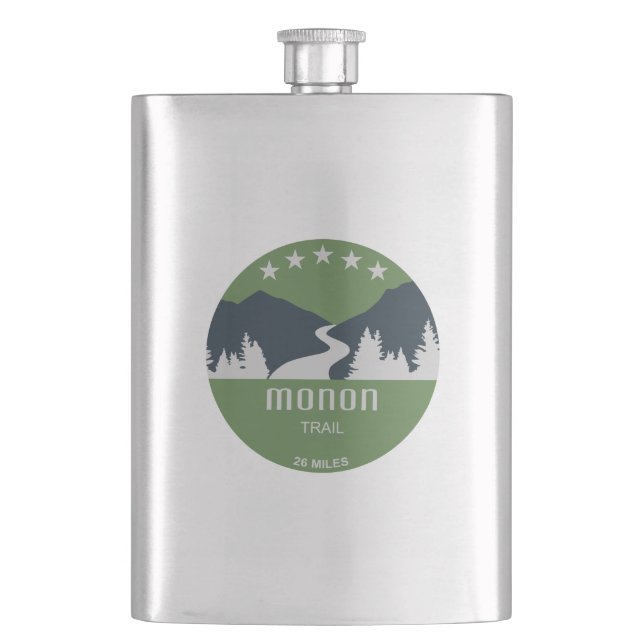 Monon Trail Hip Flask (Front)