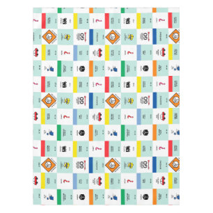 monopoly cardboard game night tablecloth