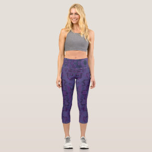 Monopoly Purple Capri Leggings