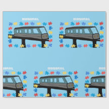 Monorail train car coaster autism puzzle