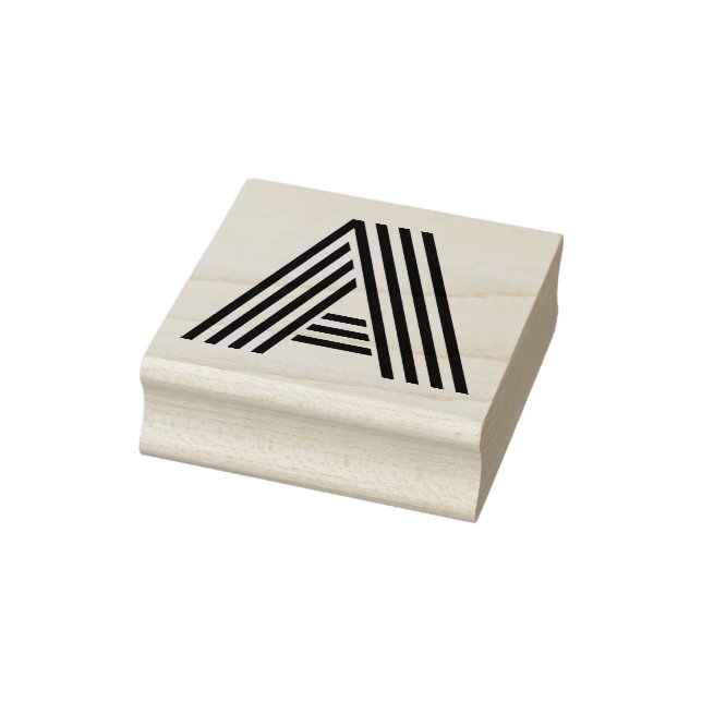 Monoton Letter A Rubber Stamp (Stamp)