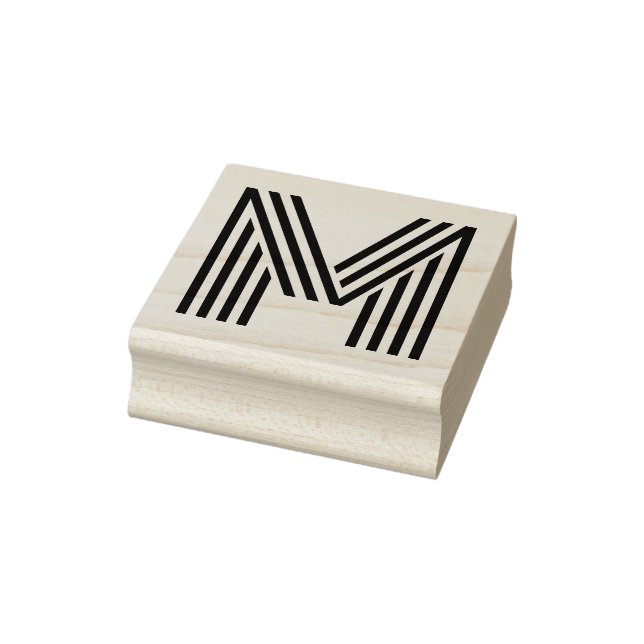 Monoton Letter M Rubber Stamp (Stamp)