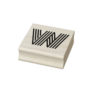 Monoton Letter W Rubber Stamp
