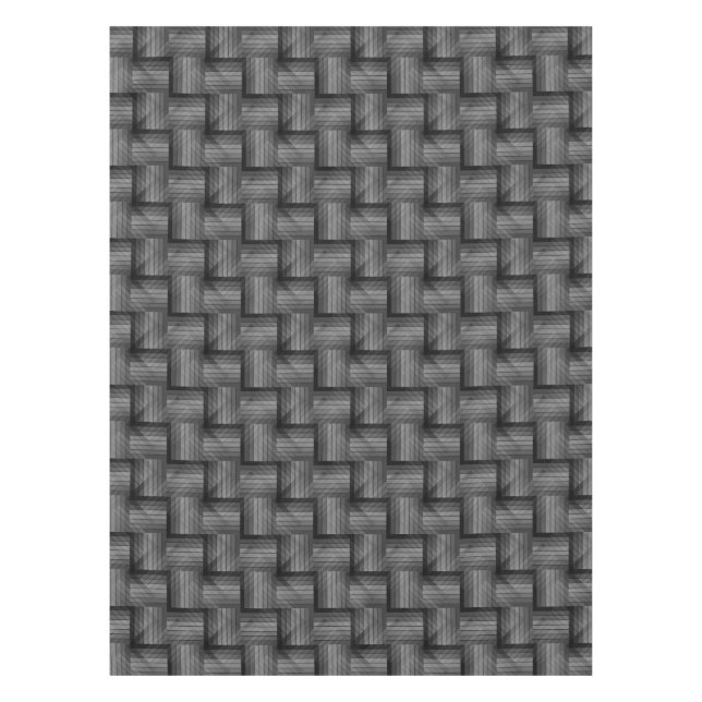 MONOTONE VINTAGE BLACK AND WHITE  TABLECLOTH (Front)