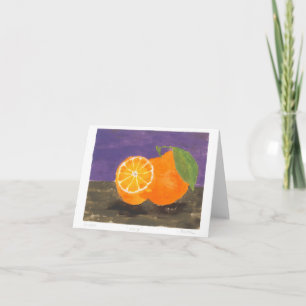 Monotype Oranges Blank Card
