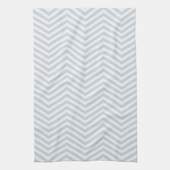 MonoZag Mist Blue Kitchen Towel (Vertical)