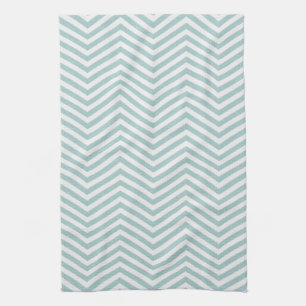 MonoZag Soft Aqua Kitchen Towel