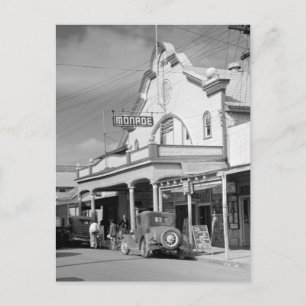 Monroe Cafe, Key West, 1930s Postcard