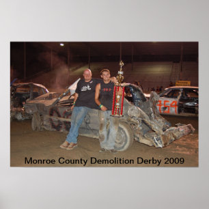 Monroe County Demolition Derby 2009 Poster