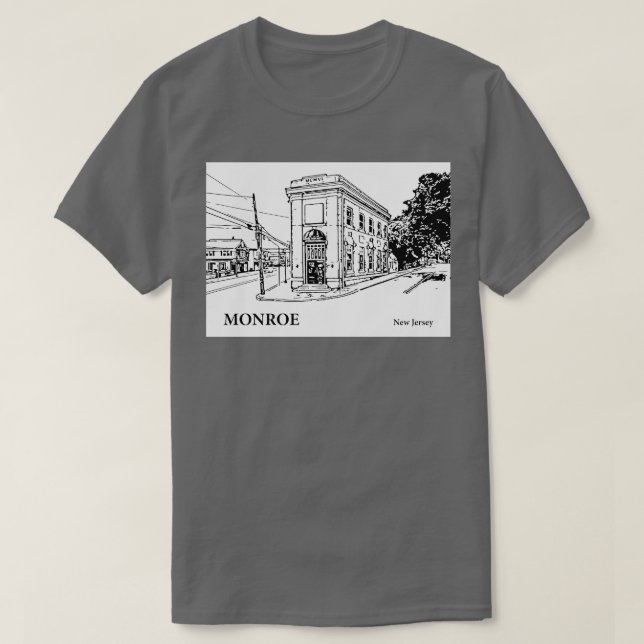 Monroe New Jersey  2 T-Shirt (Design Front)