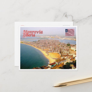 Monrovia - Liberia - Aerial View - Postcard