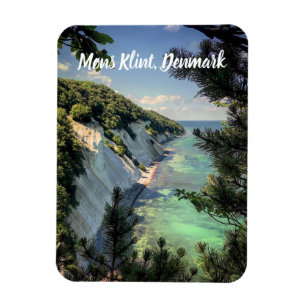 Møns Klint Denmark stylized Magnet