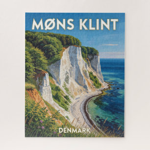 Mons Klint Denmark White Chalk Cliffs Jigsaw Puzzle