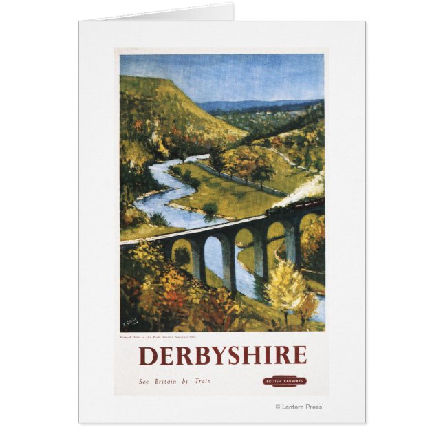 Monsal Dale, Train and Viaduct British Rail (Front)