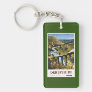 Monsal Dale, Train and Viaduct British Rail Keychain