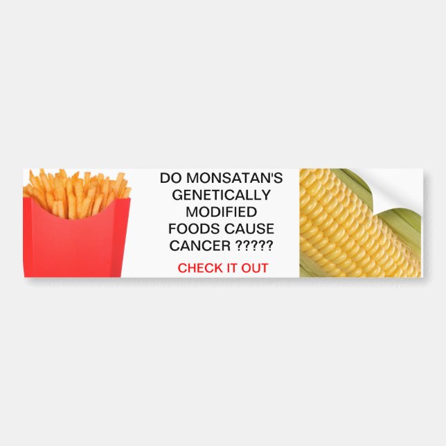 MONSANTO BUMPER STICKER (Front)