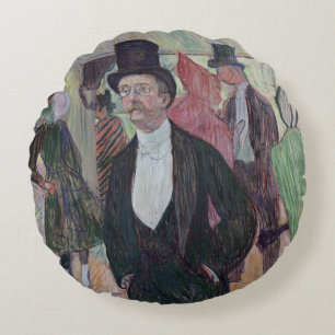 Monsieur Fourcade, 1889 Round Pillow